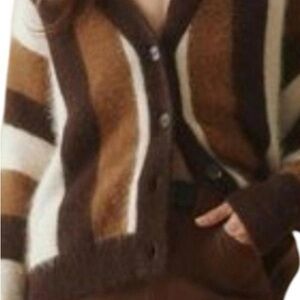 INDUSTRY Brown and Cream Striped Women's Sweater - never worn- sooo soft.